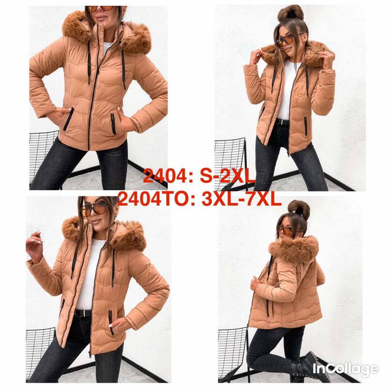 Kurtki damskie cienki Roz 3XL-7XL, 1 Kolor Paczka 5 szt